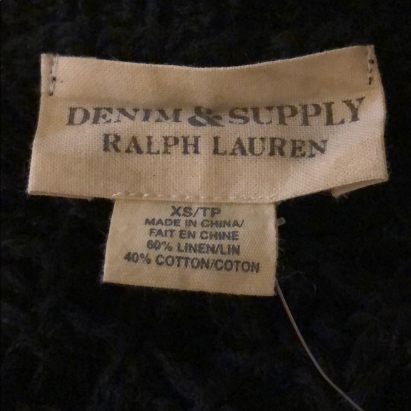 Black Fishnet Sweater Ralph Lauren NWT x/s Supply - Picture 4 of 8